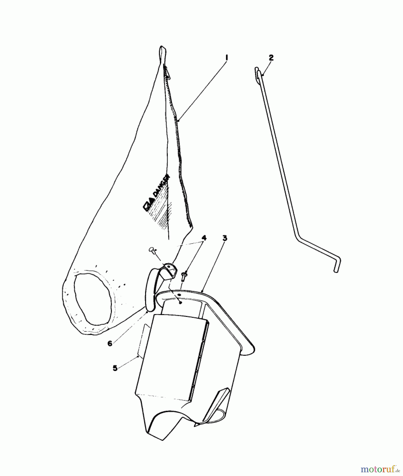 Toro Neu Mowers, Walk-Behind Seite 1 16202C - Toro Lawnmower, 1986 (6000001-6999999) BAGGING KIT NO. 47-6510 (OPTIONAL)