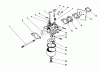 Toro 16212C - Lawnmower, 1987 (7000001-7999999) Ersatzteile CARBURETOR ASSEMBLY (MODEL NO. 47PG6)