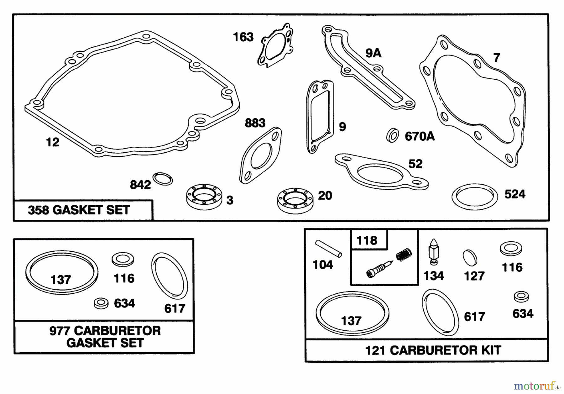  Toro Neu Mowers, Walk-Behind Seite 1 16400 - Toro Lawnmower, 1996 (6900001-6999999) ENGINE BRIGGS & STRATTON MODEL 127702-0645-01 #9