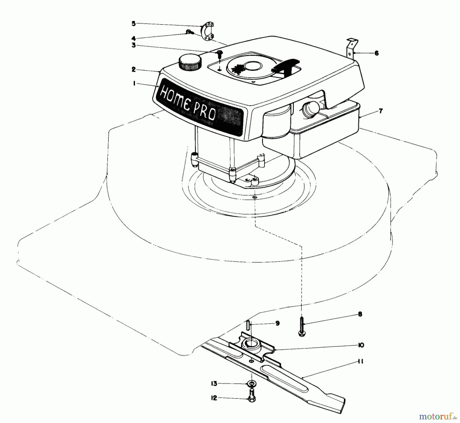 Toro Neu Mowers, Walk-Behind Seite 1 16800 - Toro Lawnmower, 1979 (9000001-9999999) ENGINE ASSEMBLY-MODEL 16800