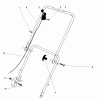 Toro 18017 - Lawnmower, 1978 (8000001-8999999) Ersatzteile HANDLE ASSEMBLY