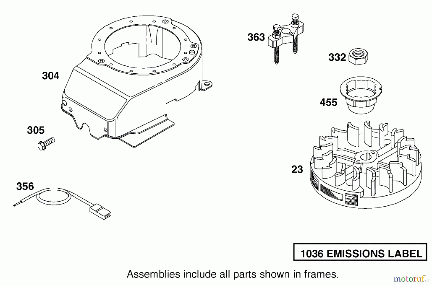  Toro Neu Mowers, Walk-Behind Seite 1 20010 (R-21P) - Toro Recycler Mower, R-21P, 2002 (220000001-220999999) BLOWER HOUSING ASSEMBLY BRIGGS AND STRATTON MODEL 12H802-1776-B1