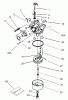 Toro 20017 - 22" Recycler Lawnmower, 2005 (250000001-250999999) Ersatzteile CARBURETOR ASSEMBLY NO. 640303 TECUMSEH MODEL NO. LV195EA-362003B