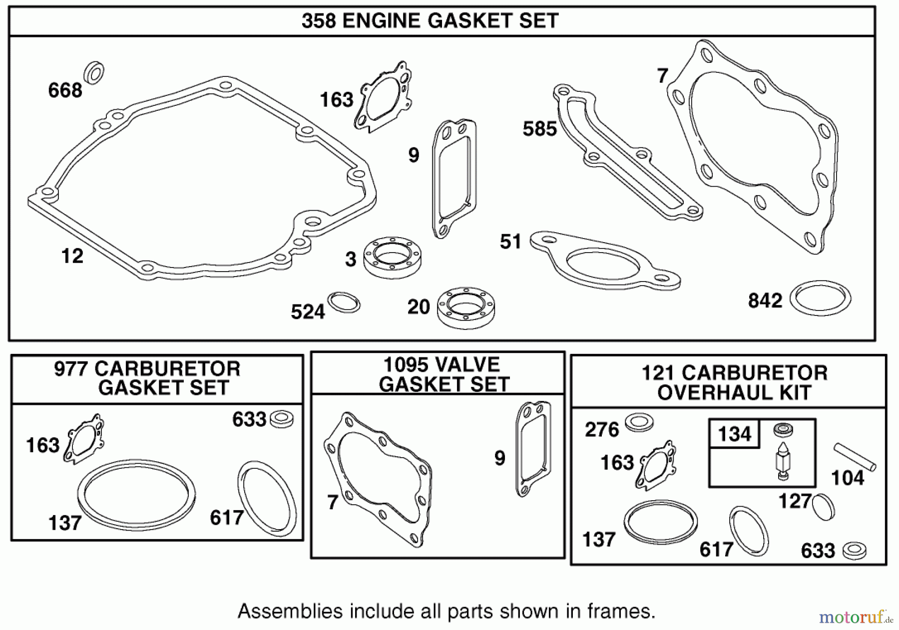 Toro Neu Mowers, Walk-Behind Seite 1 20030 (SR-21P) - Toro Super Recycler Mower, SR-21P, 2001 (210000001-210999999) GASKET ASSEMBLY BRIGGS AND STRATTON MODEL 12H802-1776-B1