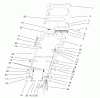 Toro 20042 (SR-21S) - Super Recycler Mower, SR-21S, 2000 (200000001-200999999) Ersatzteile HANDLE & CONTROLS ASSEMBLY