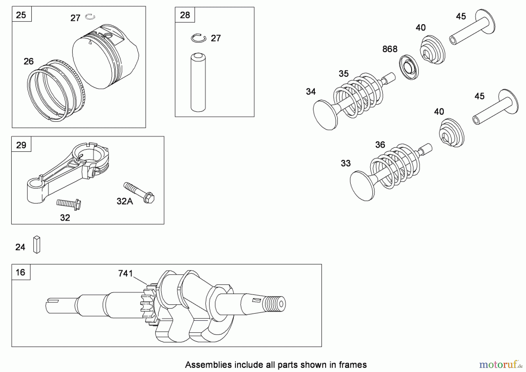  Toro Neu Mowers, Walk-Behind Seite 1 20092 - Toro Super Recycler Lawn Mower, 2008 (280000001-280999999) CRANKSHAFT ASSEMBLY BRIGGS AND STRATTON 126T02-0224-B1