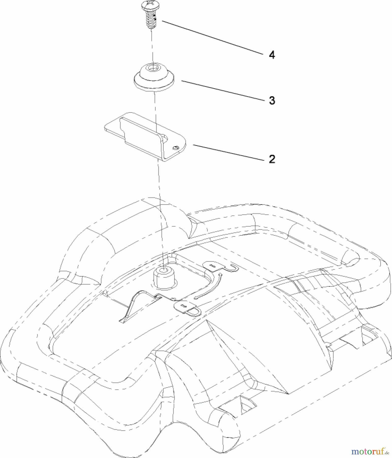 Toro Neu Mowers, Walk-Behind Seite 1 20092 - Toro Super Recycler Lawn Mower, 2008 (280000001-280999999) DISCHARGE DOOR ASSEMBLY NO. 107-3717
