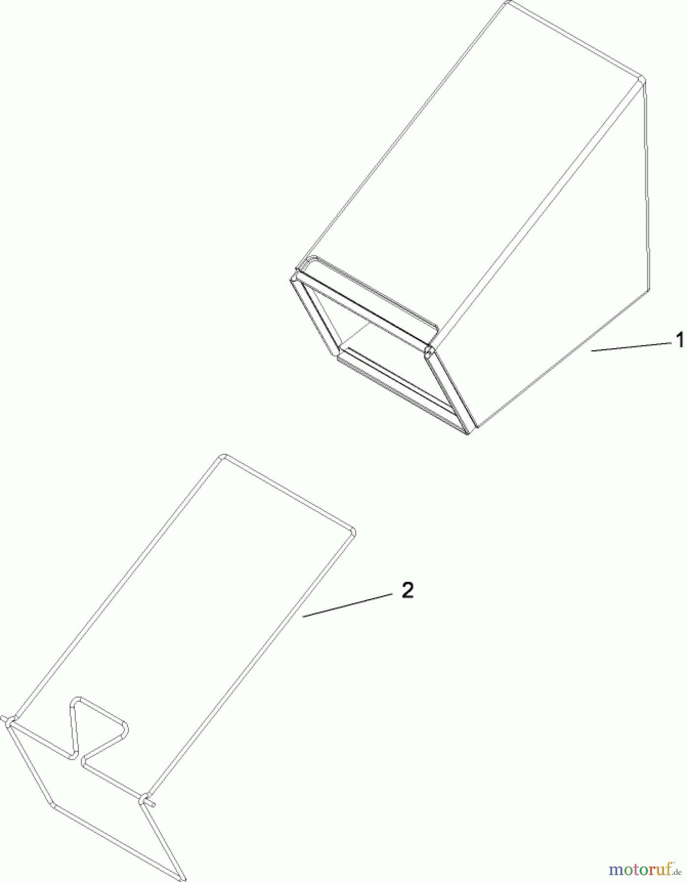  Toro Neu Mowers, Walk-Behind Seite 1 20095 - Toro Super Recycler Lawn Mower, 2009 (290000001-290999999) BAG ASSEMBLY