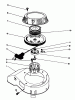 Toro 20106 - Lawnmower, 1991 (1000001-1999999) Ersatzteile RECOIL ASSEMBLY (ENGINE MODEL NO. 47PL0-2)