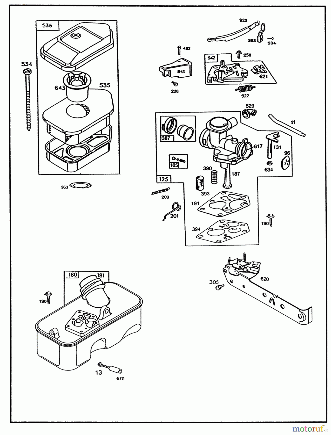 Toro Neu Mowers, Walk-Behind Seite 1 20180 - Toro Lawnmower, 1992 (2000001-2999999) ENGINE BRIGGS AND STRATTON MODEL 95902-3148-01 #2