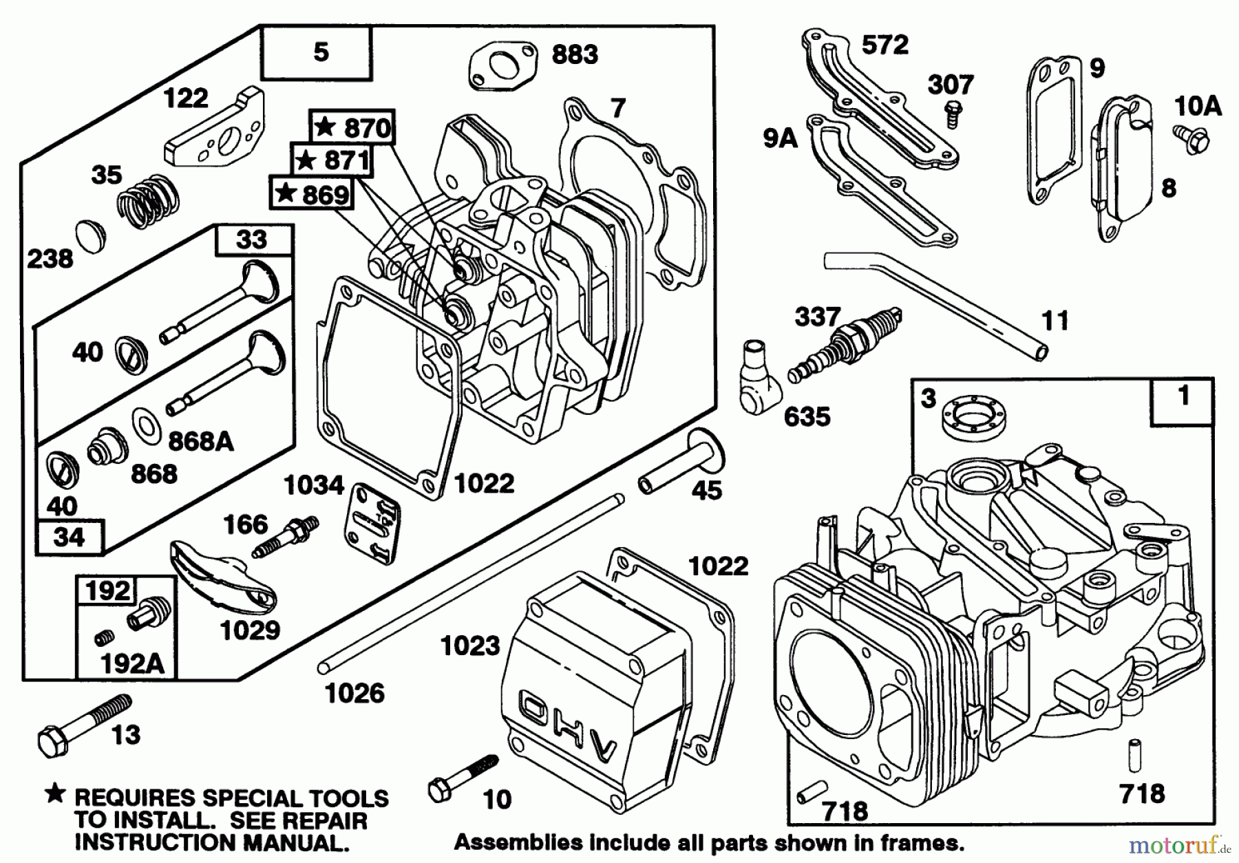 Toro Neu Mowers, Walk-Behind Seite 1 20328B - Toro Lawnmower, 1992 (2000001-2999999) ENGINE BRIGGS & STRATTON MODEL 97772-0112-01 #1