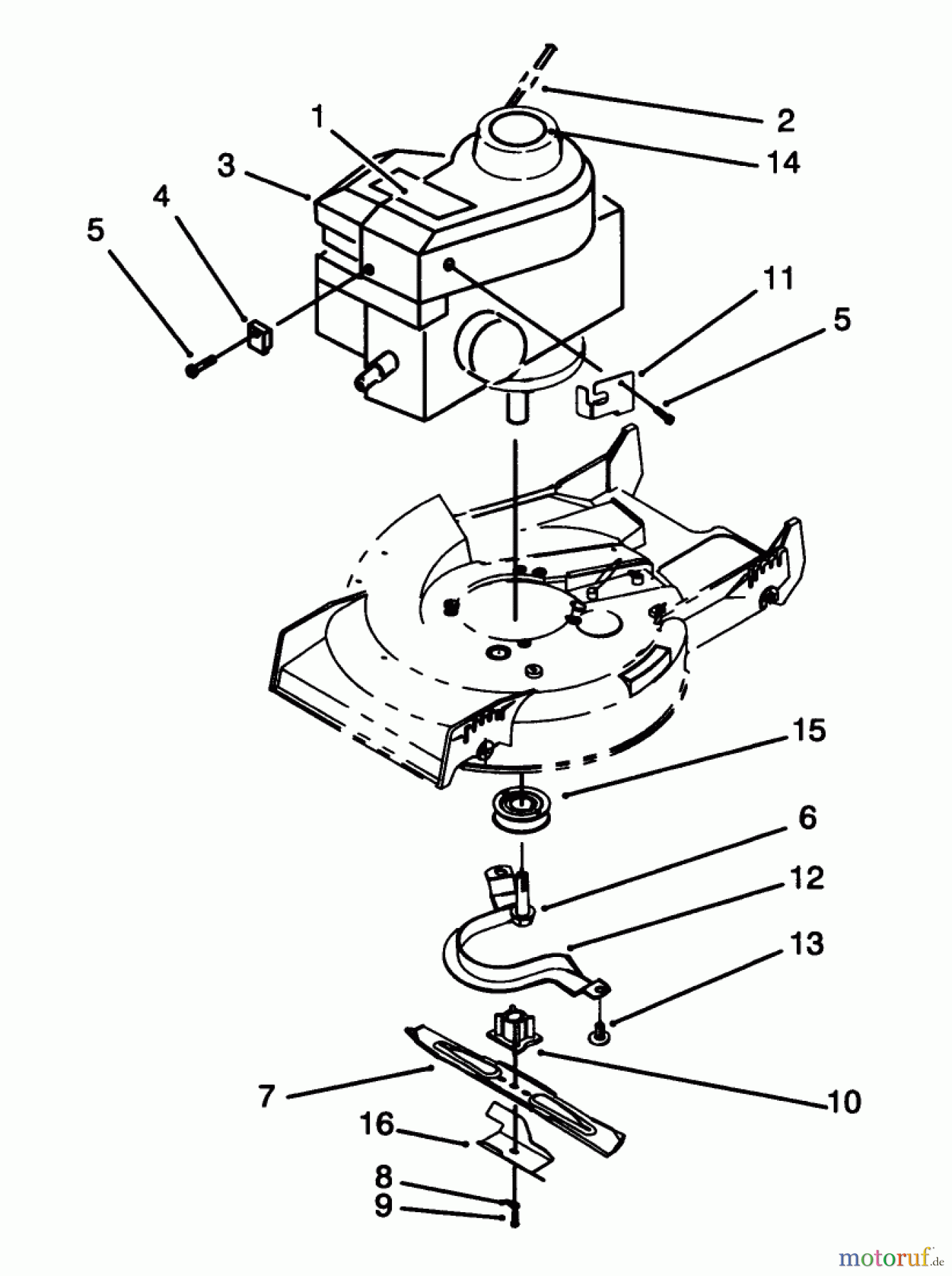 Toro Neu Mowers, Walk-Behind Seite 1 20432 - Toro Lawnmower, 1993 (39000001-39999999) ENGINE ASSEMBLY