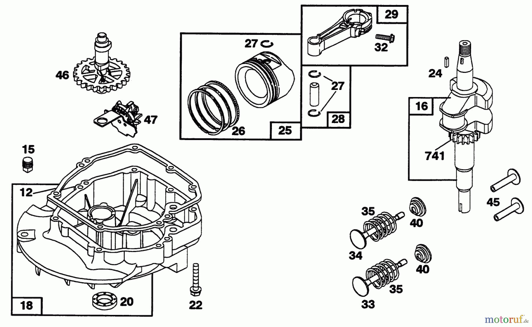 Toro Neu Mowers, Walk-Behind Seite 1 20433 - Toro Lawnmower, 1993 (39000001-39999999) ENGINE BRIGGS & STRATTON MODEL 122702-3171-01 #2