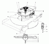 Toro 20440 - Lawnmower, 1975 (5000001-5999999) Ersatzteile ENGINE ASSEMBLY