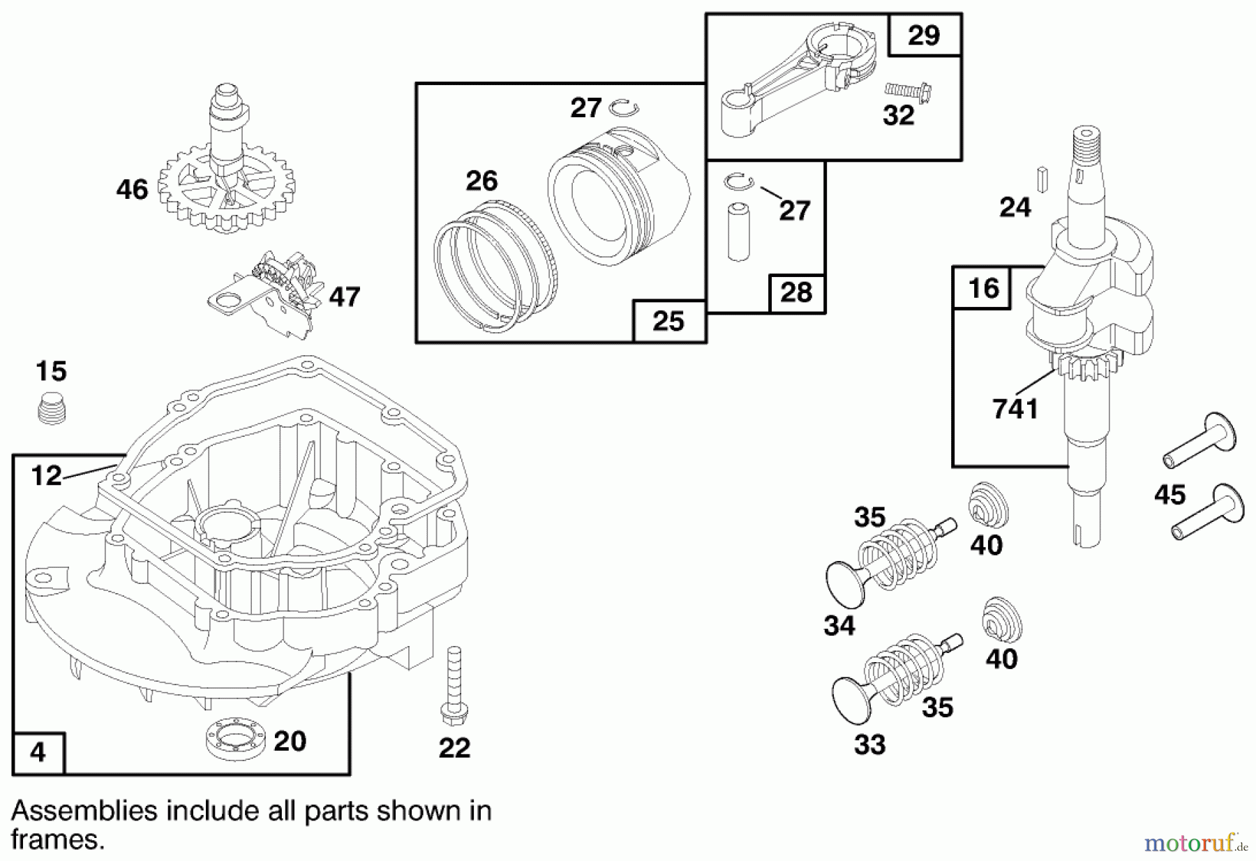Toro Neu Mowers, Walk-Behind Seite 1 20458 - Toro Lawnmower, 1997 (7900001-7999999) ENGINE BRIGGS & STRATTON MODEL 12H802-0658-01 #2