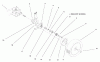 Toro 20457 - Lawnmower, 1997 (7900001-7999999) Ersatzteile GEARCASE & WHEEL ASSEMBLY