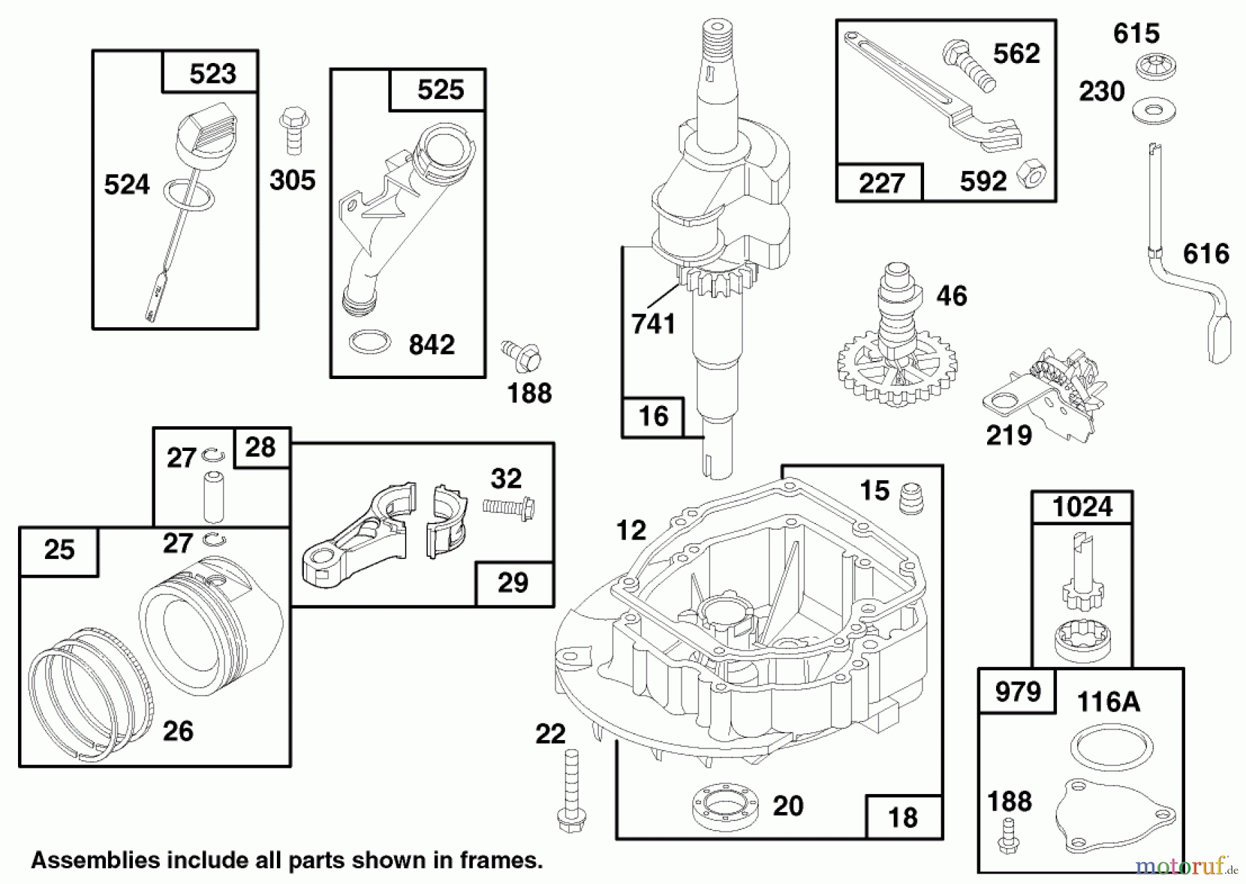Toro Neu Mowers, Walk-Behind Seite 1 20482 - Toro Super Recycler Mower, 1997 (790000001-799999999) ENGINE GTS 150 (MODEL NO. 20483)