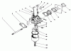 Toro 20582C - Lawnmower, 1986 (6000001-6999999) Ersatzteile CARBURETOR ASSEMBLY