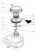 Toro 20680 - Lawnmower, 1986 (6000001-6999999) Ersatzteile RECOIL ASSEMBLY