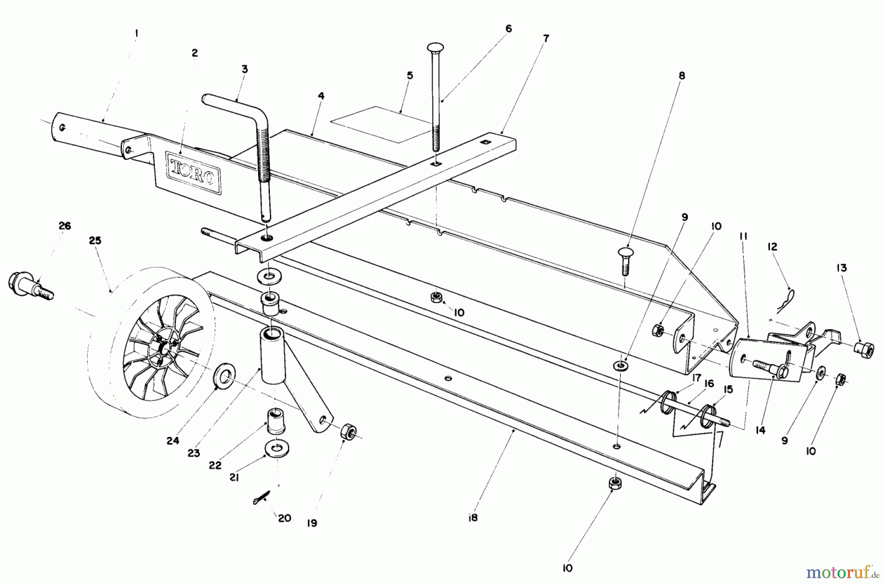  Toro Neu Mowers, Walk-Behind Seite 1 20705 - Toro Lawnmower, 1984 (4000001-4999999) DETHATCHER KIT MODEL NO. 59126 (OPTIONAL)