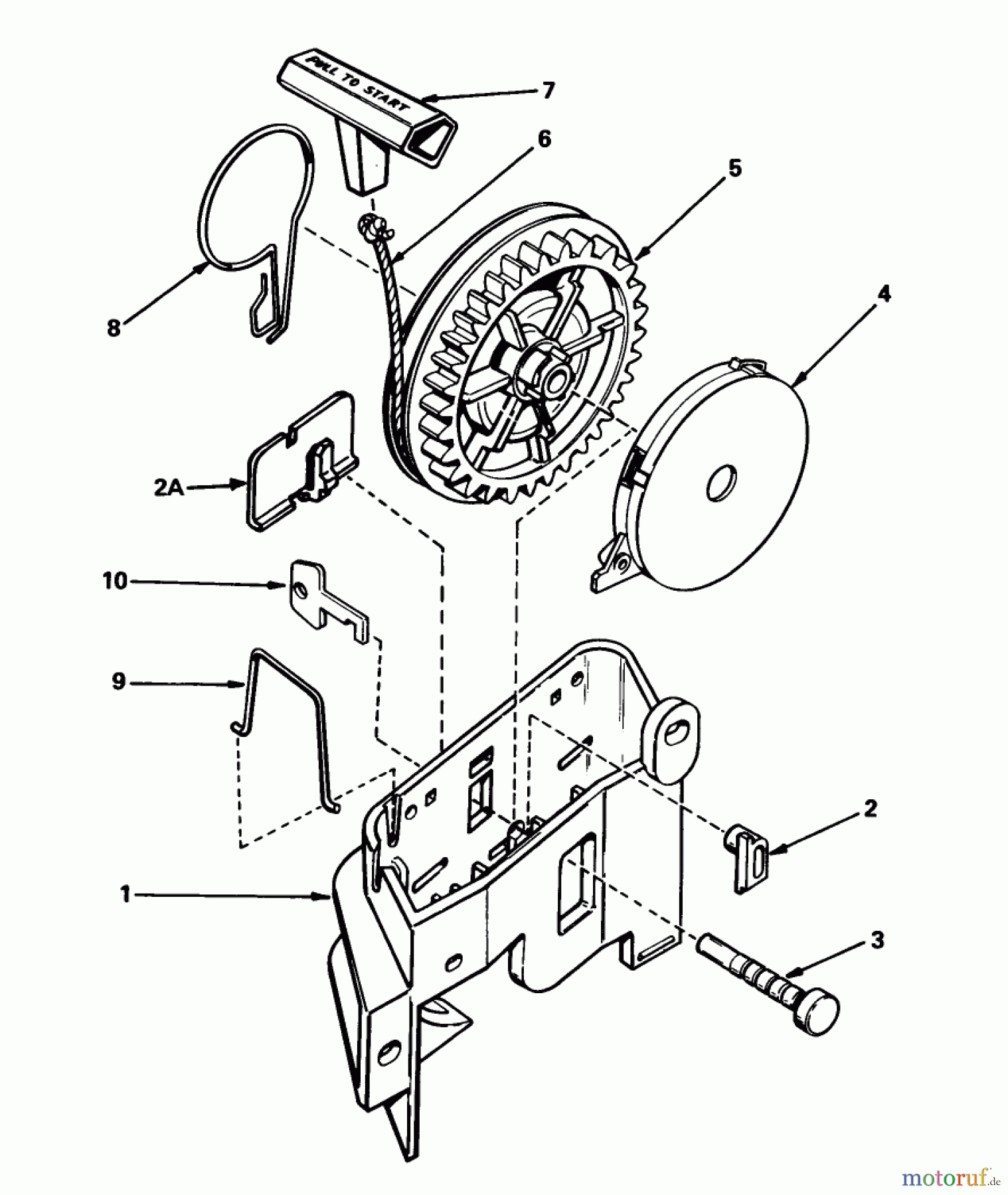 Toro Neu Mowers, Walk-Behind Seite 1 20762 - Toro Lawnmower, 1982 (2000001-2999999) STARTER NO. 590531