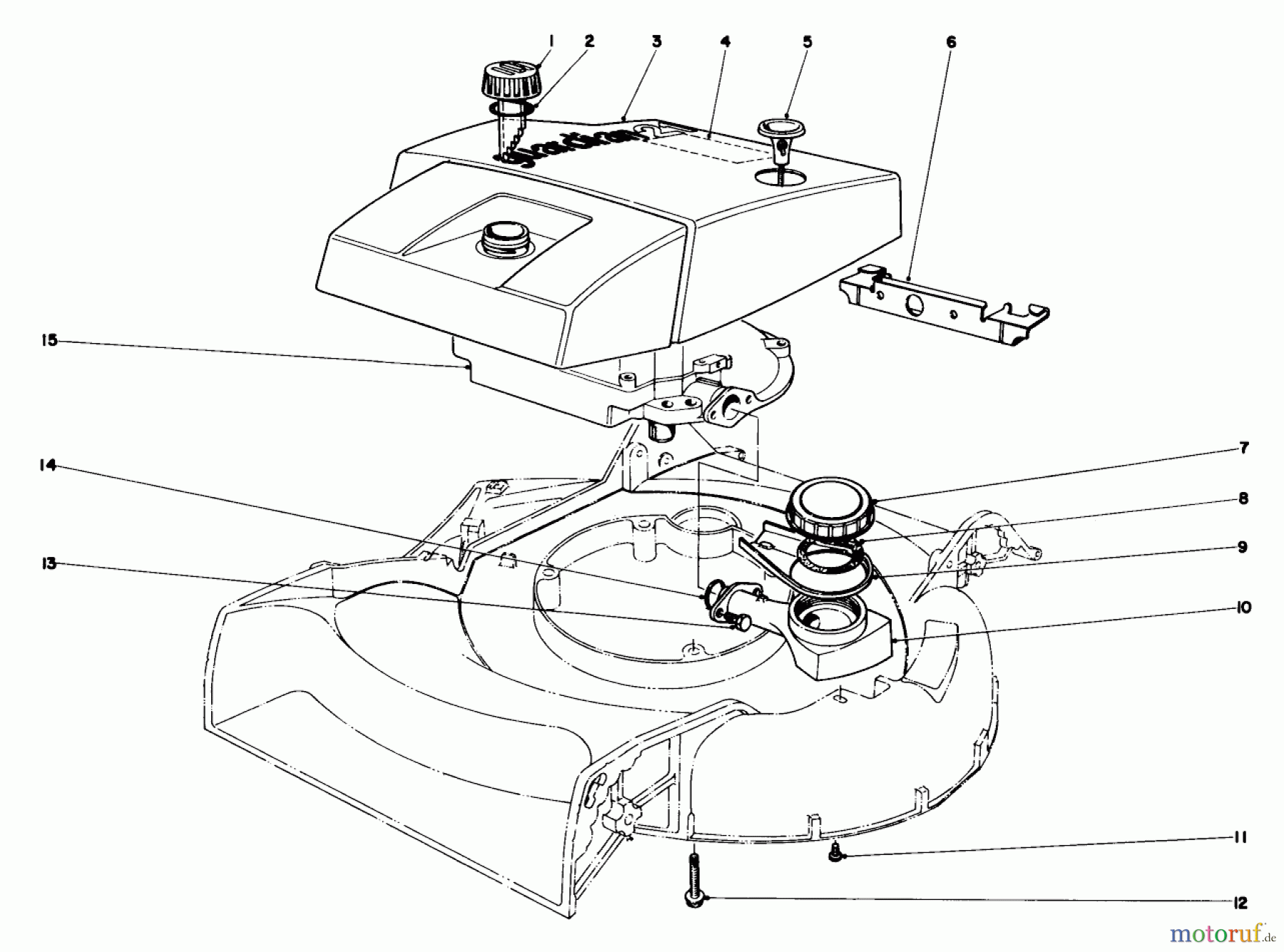  Toro Neu Mowers, Walk-Behind Seite 2 21173 - Toro Guardian Lawnmower, 1973 (3000001-3999999) ENGINE ASSEMBLY MODEL NO. 21173