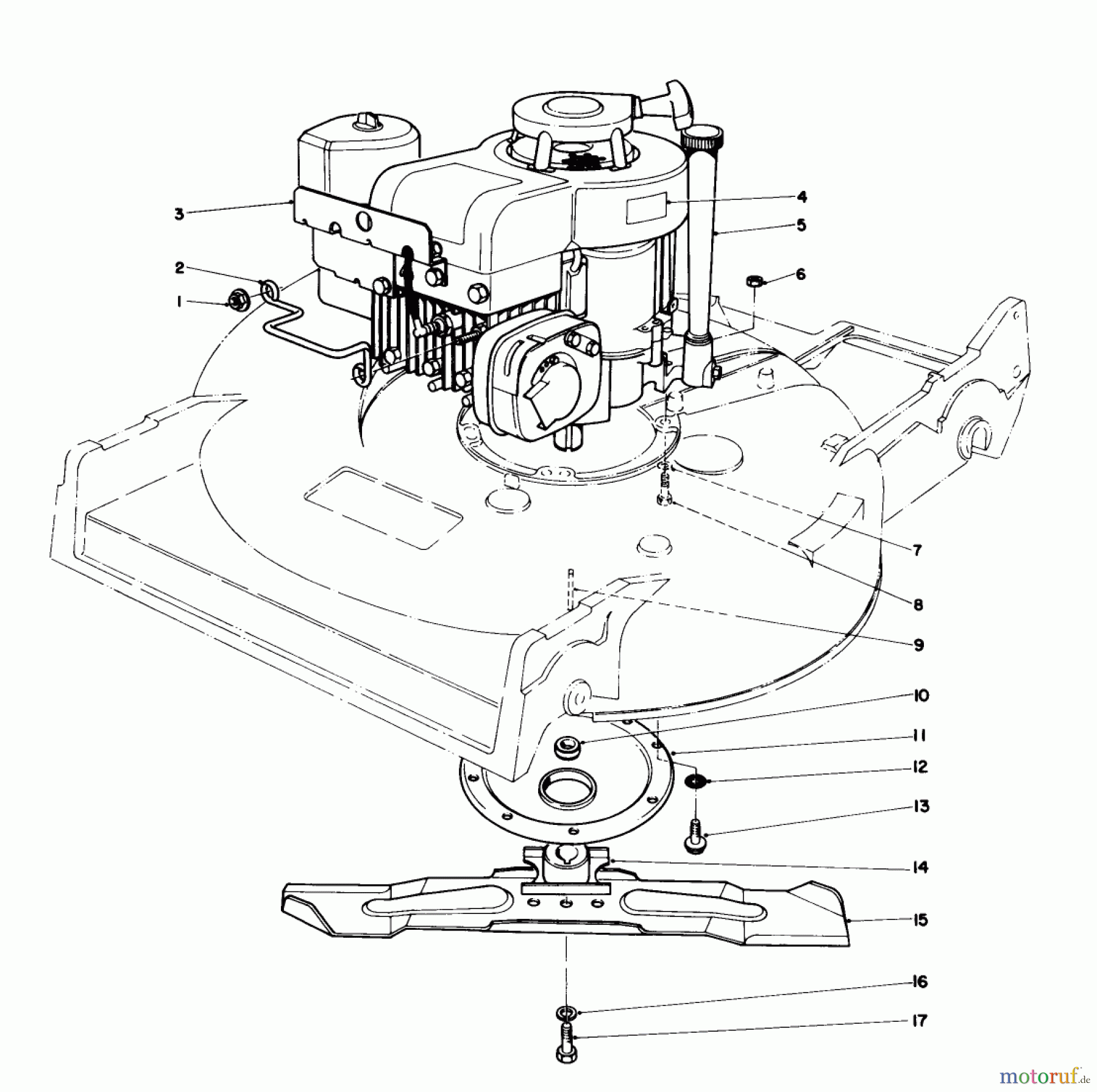 Toro Neu Mowers, Walk-Behind Seite 2 22020 - Toro Lawnmower, 1986 (6000001-6999999) ENGINE ASSEMBLY (MODEL 22015)