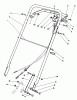 Toro 22035C - Lawnmower, 1989 (9000001-9999999) Ersatzteile HANDLE ASSEMBLY