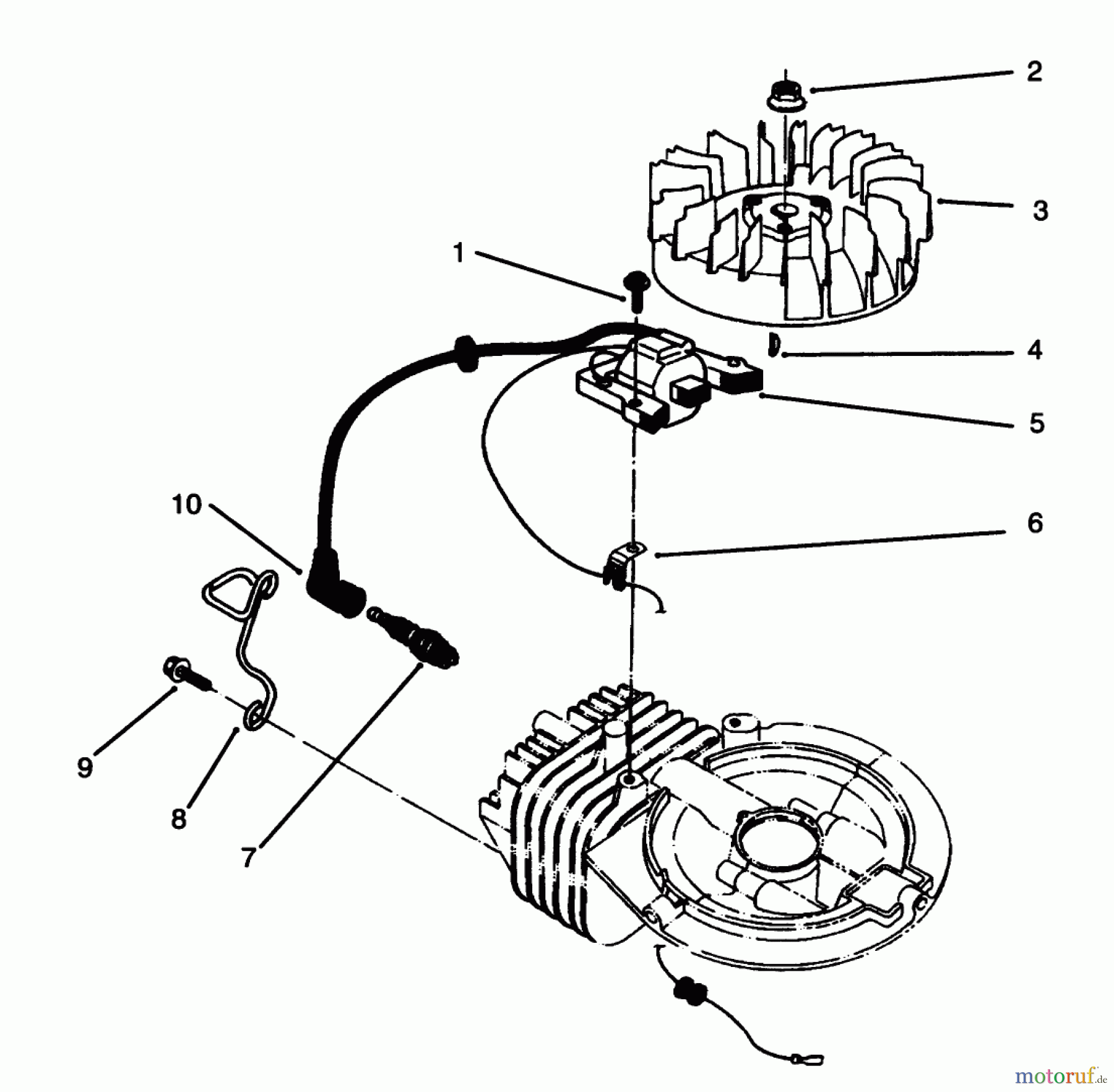  Toro Neu Mowers, Walk-Behind Seite 2 22037BC - Toro Lawnmower, 1995 (5900001-5999999) IGNITION ASSEMBLY (MODEL NO. 47PR4-3)