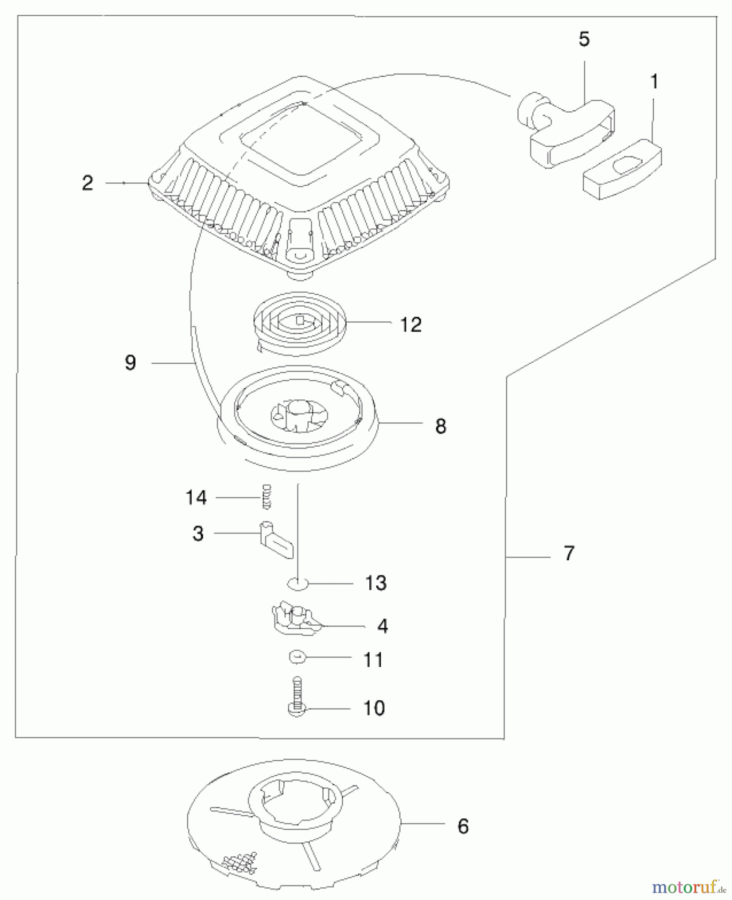  Toro Neu Mowers, Walk-Behind Seite 2 22172 - Toro Recycler Mower, 2000 (200000001-200999999) STARTER