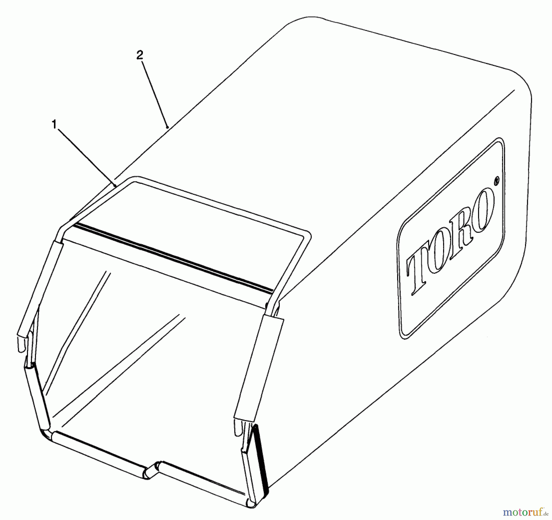  Toro Neu Mowers, Walk-Behind Seite 2 22685 - Toro Lawnmower, 1990 (0000001-0999999) GRASS BAG ASSEMBLY