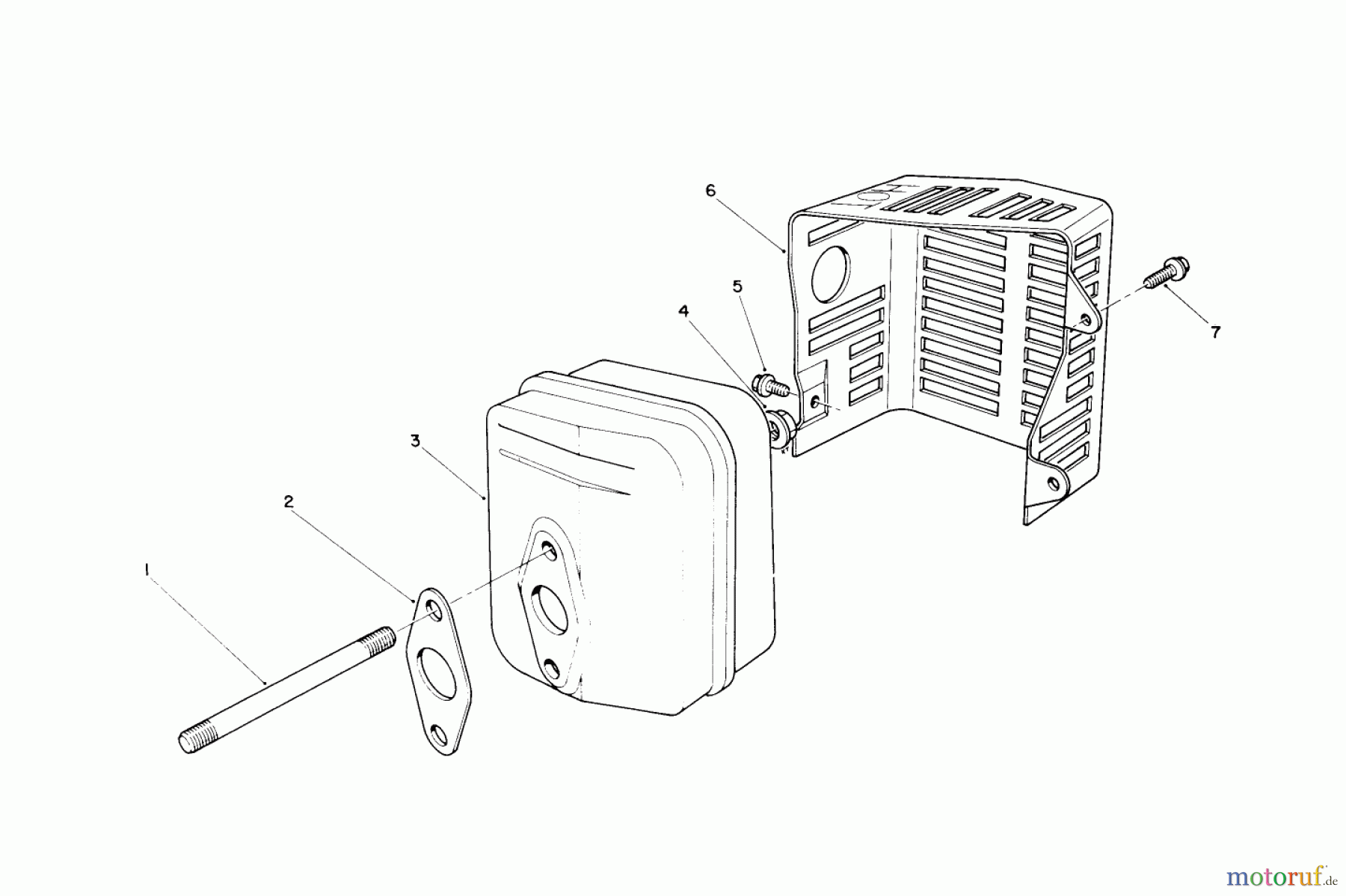  Toro Neu Mowers, Walk-Behind Seite 2 26620B - Toro Lawnmower, 1990 (0009001-0999999) MUFFLER ASSEMBLY (ENGINE NO. VMG6, VMJ8 & VMK9)