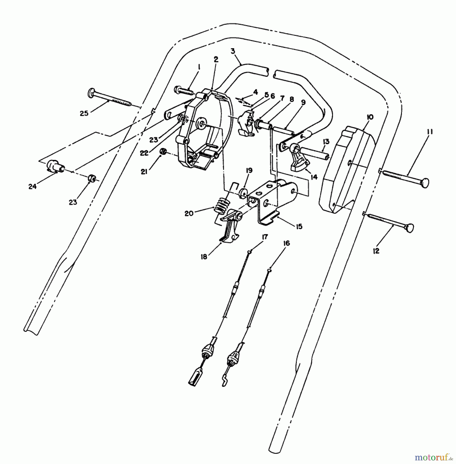 Toro Neu Mowers, Walk-Behind Seite 2 26626 - Toro Lawnmower, 1990 (0000001-0999999) TRACTION CONTROL ASSEMBLY