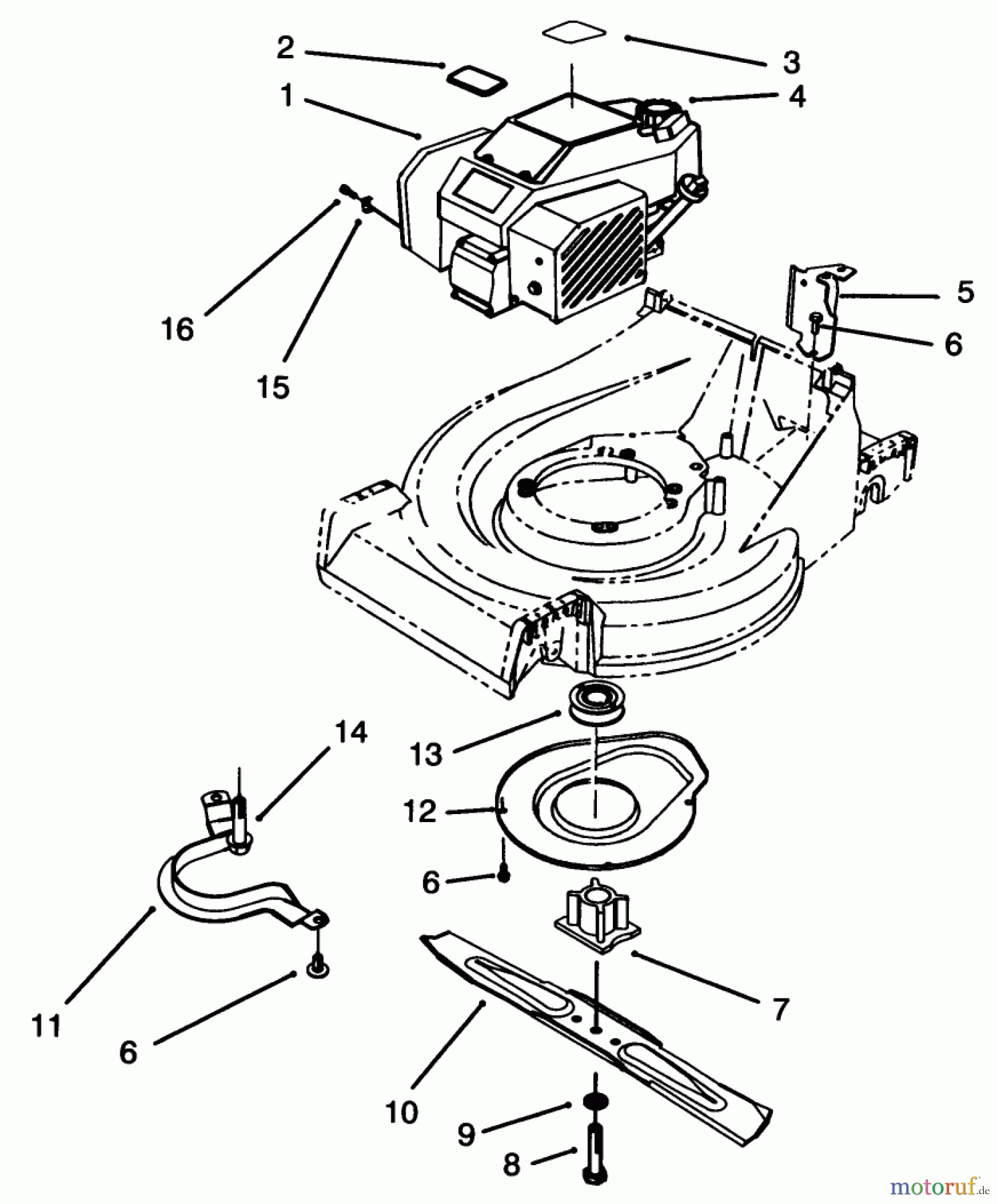  Toro Neu Mowers, Walk-Behind Seite 2 26630BG - Toro Lawnmower, 1993 (3900001-3999999) ENGINE ASSEMBLY