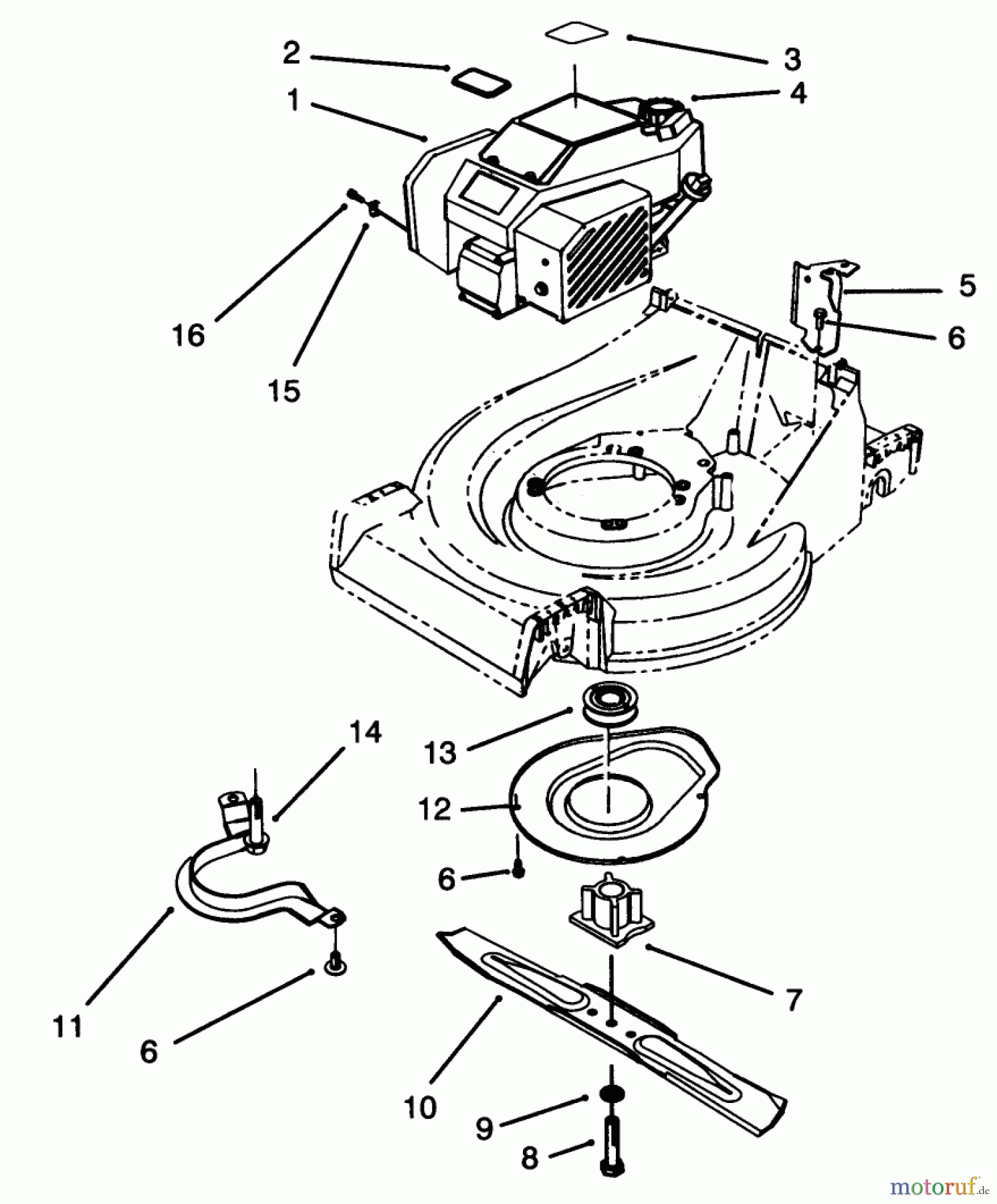  Toro Neu Mowers, Walk-Behind Seite 2 26635BG - Toro Lawnmower, 1993 (3900001-3999999) ENGINE ASSEMBLY