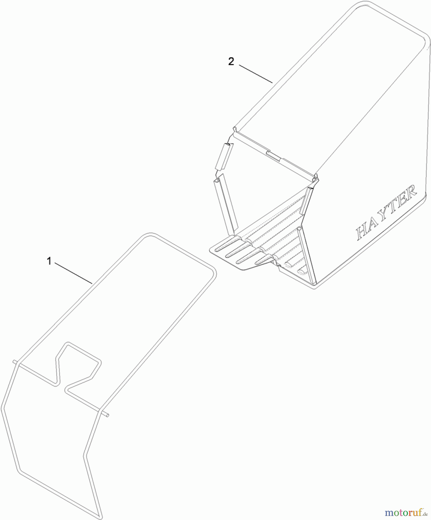  Toro Neu Mowers, Walk-Behind Seite 2 447F (R48) - Toro R48 Recycling Mower, 2010 (310000001-310999999) GRASSBAG ASSEMBLY