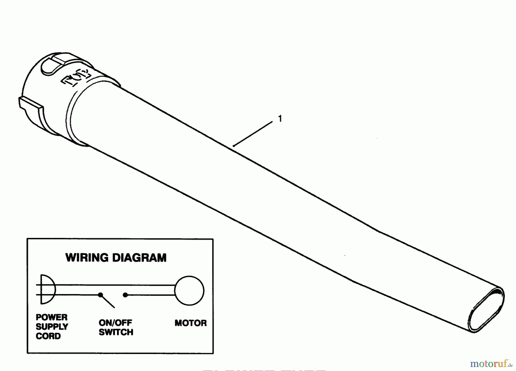  Toro Neu Blowers/Vacuums/Chippers/Shredders 51580 (300) - Toro 300 Clean Sweep, 1994 (49000001-49999999) BLOWER TUBE