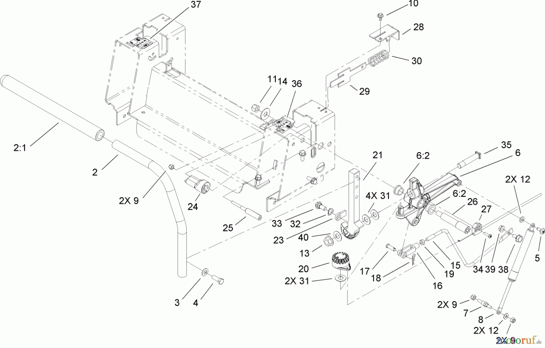  Toro Neu Mowers, Zero-Turn 74374 (Z5040) - Toro TimeCutter Z5040 Riding Mower, 2007 (270000001-270999999) CONTROL ASSEMBLY