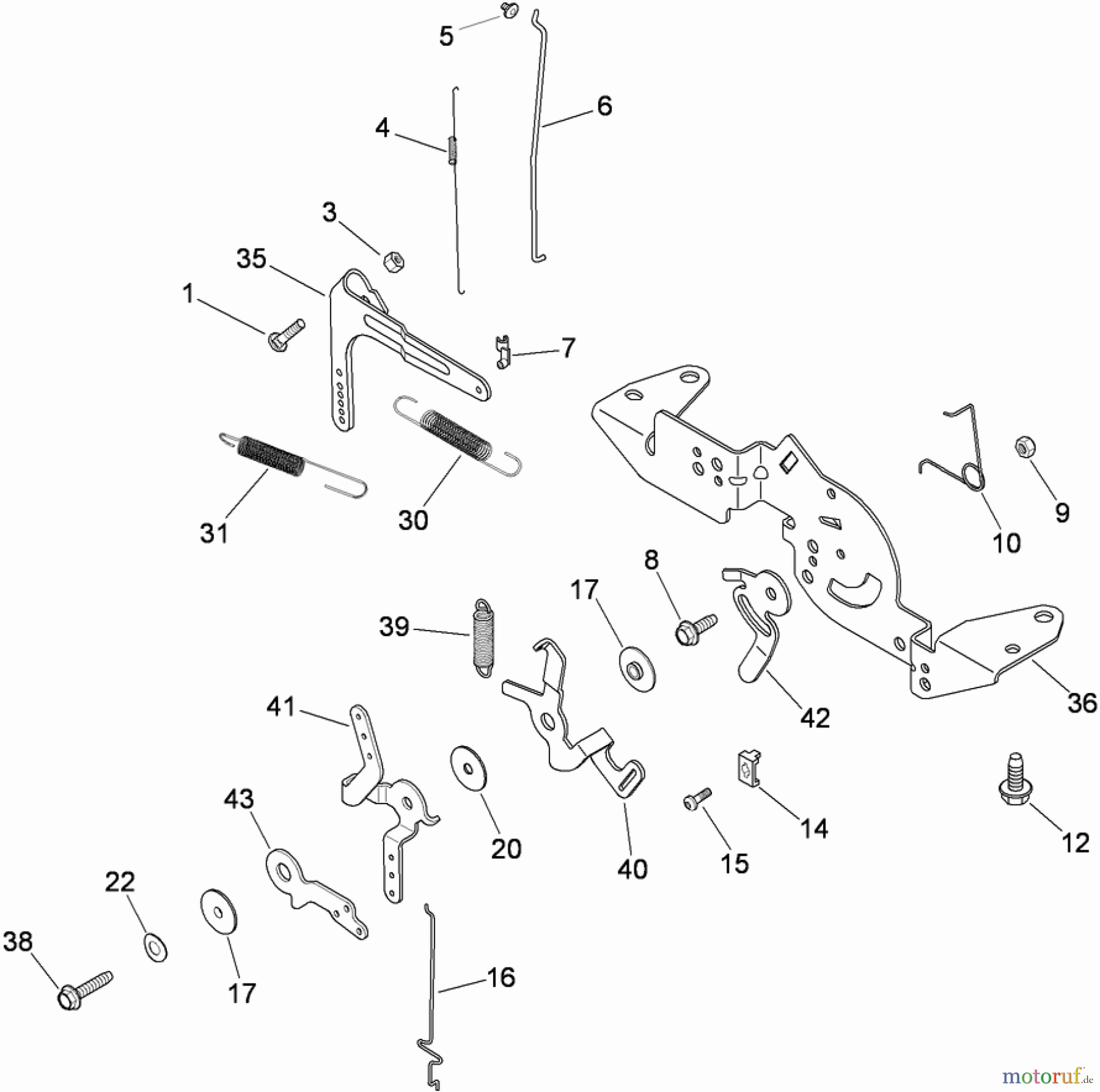 Toro Neu Mowers, Zero-Turn 74375 (Z5060) - Toro TimeCutter Z5060 Riding Mower, 2009 (290000200-290999999) ENGINE CONTROL ASSEMBLY KOHLER SV730-0029