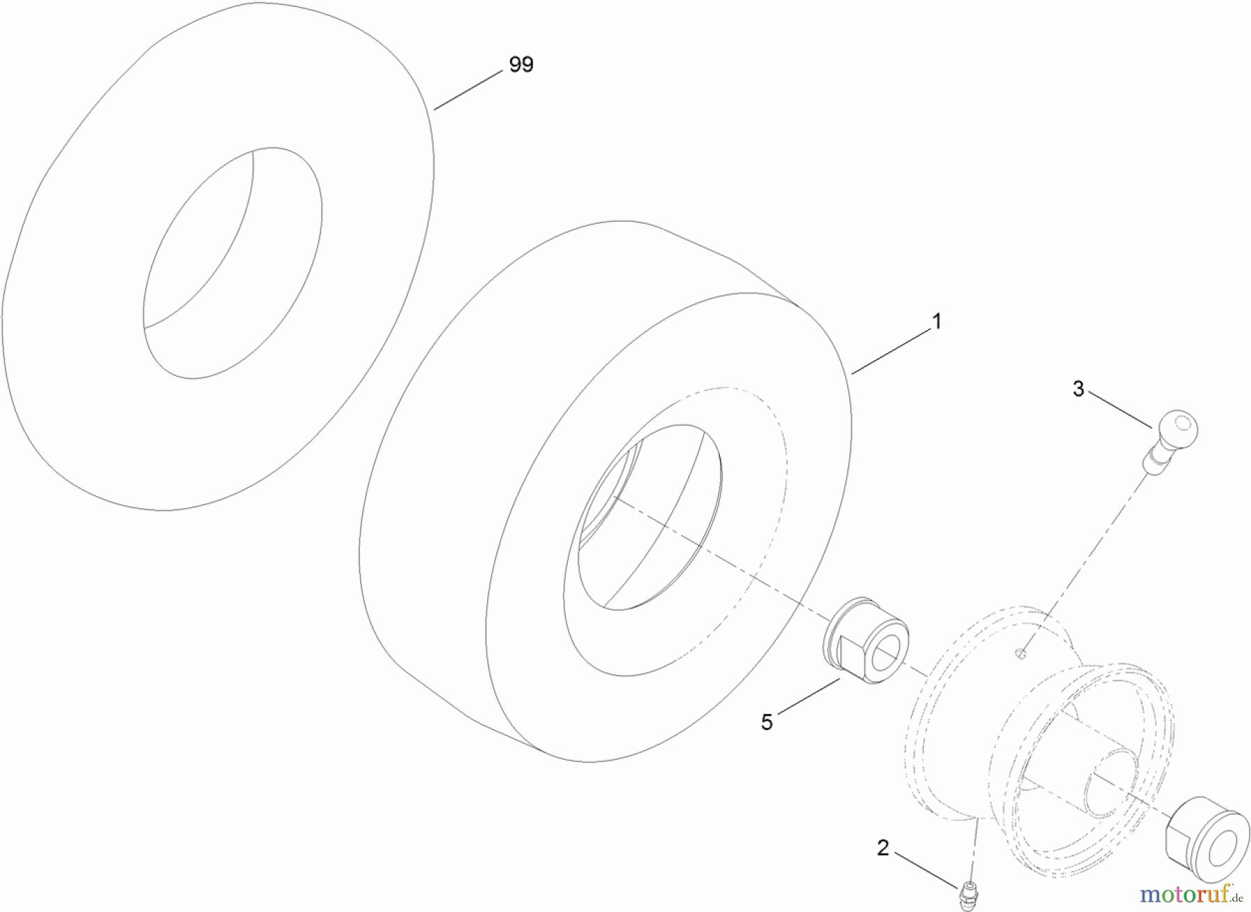  Toro Neu Mowers, Zero-Turn 74388 (ZS 3200S) - Toro TimeCutter ZS 3200S Riding Mower, 2012 (SN 312000001-312999999) CASTER WHEEL ASSEMBLY NO. 120-5515