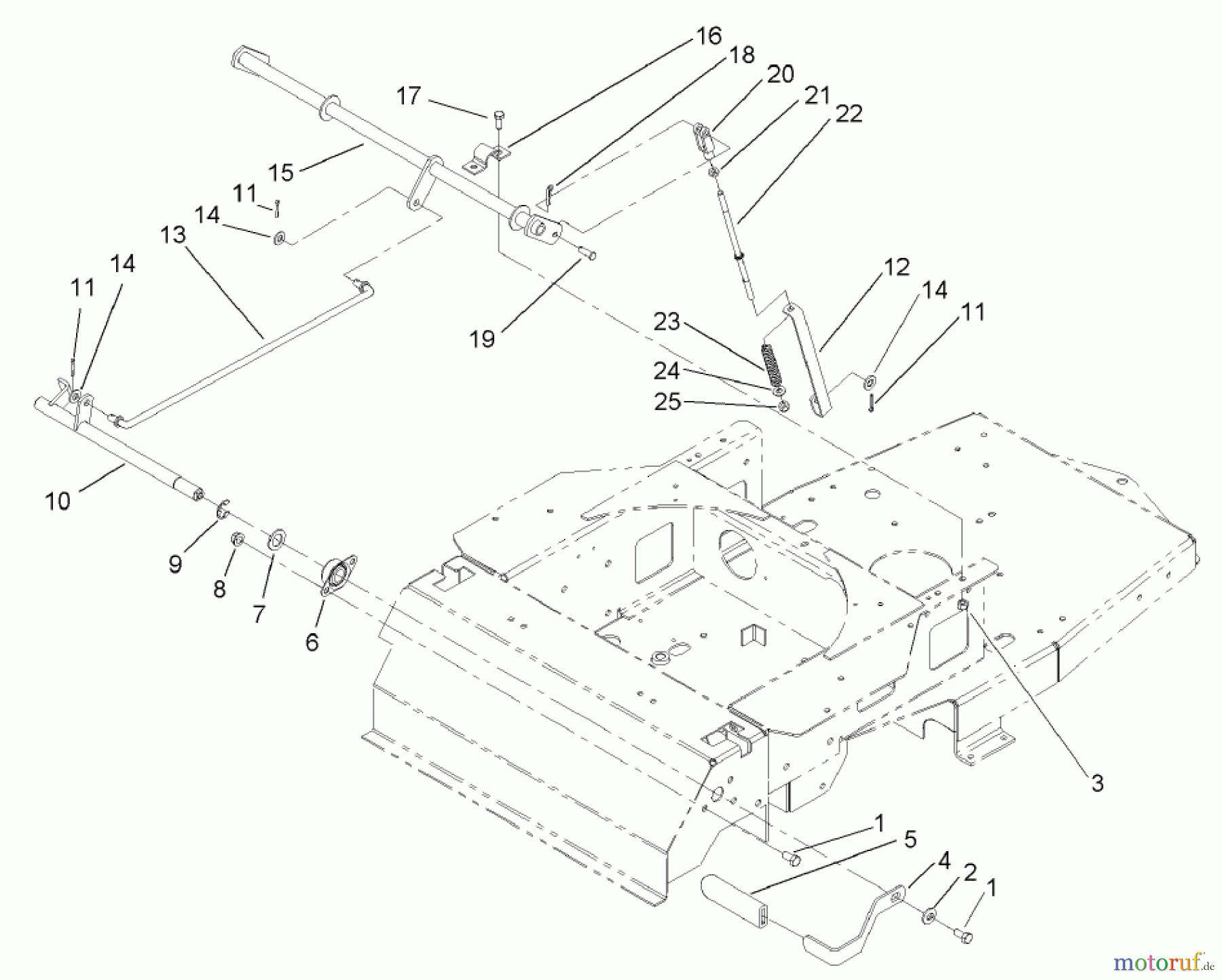  Toro Neu Mowers, Zero-Turn 74401 (17-44ZX) - Toro 17-44ZX TimeCutter ZX Riding Mower, 2004 (240000001-240999999) PARKING BRAKE ASSEMBLY