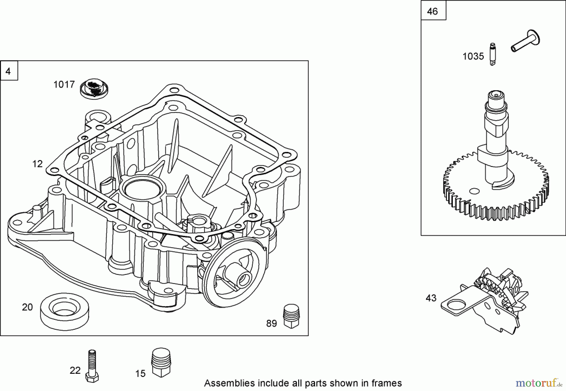  Toro Neu Mowers, Zero-Turn 74433 (ZD420) - Toro TimeCutter ZD420 Riding Mower, 2007 (270000001-270999999) CRANKCASE ASSEMBLY BRIGGS AND STRATTON 31P777-0125-E1