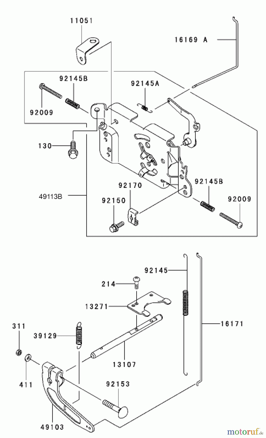  Toro Neu Mowers, Zero-Turn 74801 (18-52ZX) - Toro 18-52ZX TimeCutter ZX Riding Mower, 2003 (230000001-230999999) CONTROL EQUIPMENT ASSEMBLY KAWASAKI FH531V-CS07