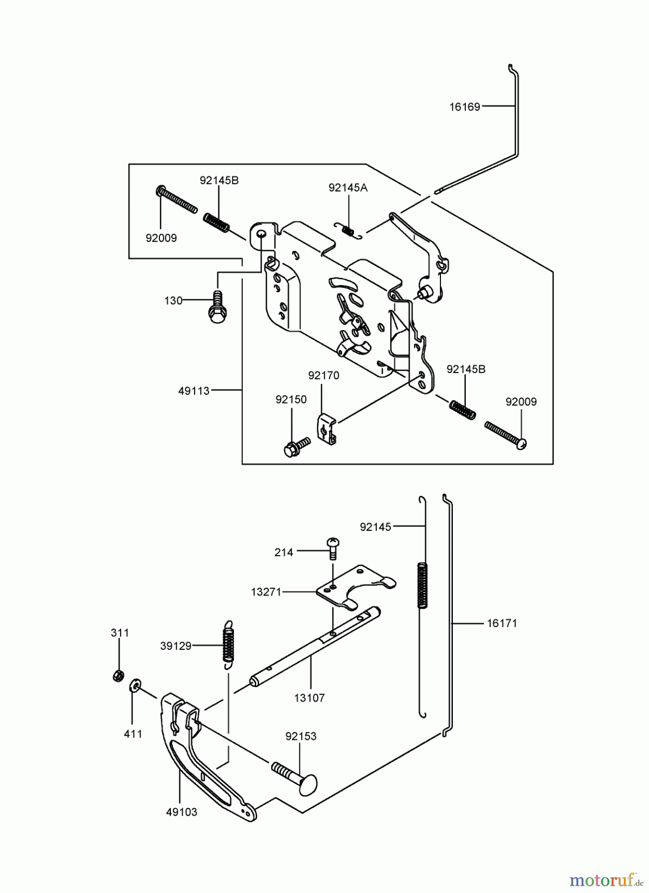  Toro Neu Mowers, Zero-Turn 74806 (ZX525) - Toro TimeCutter ZX525 Riding Mower, 2007 (270000001-270999999) CONTROL EQUIPMENT ASSEMBLY KAWASAKI FH580V-CS13-R