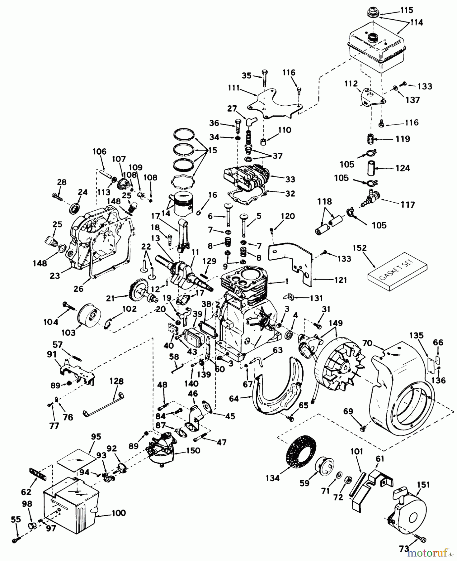 Toro Neu Snow Blowers/Snow Throwers Seite 1 31302 - Toro Snowhound, 1972 (2000001-2999999) ENGINE H35-45228G PRODUCTS COMPANY