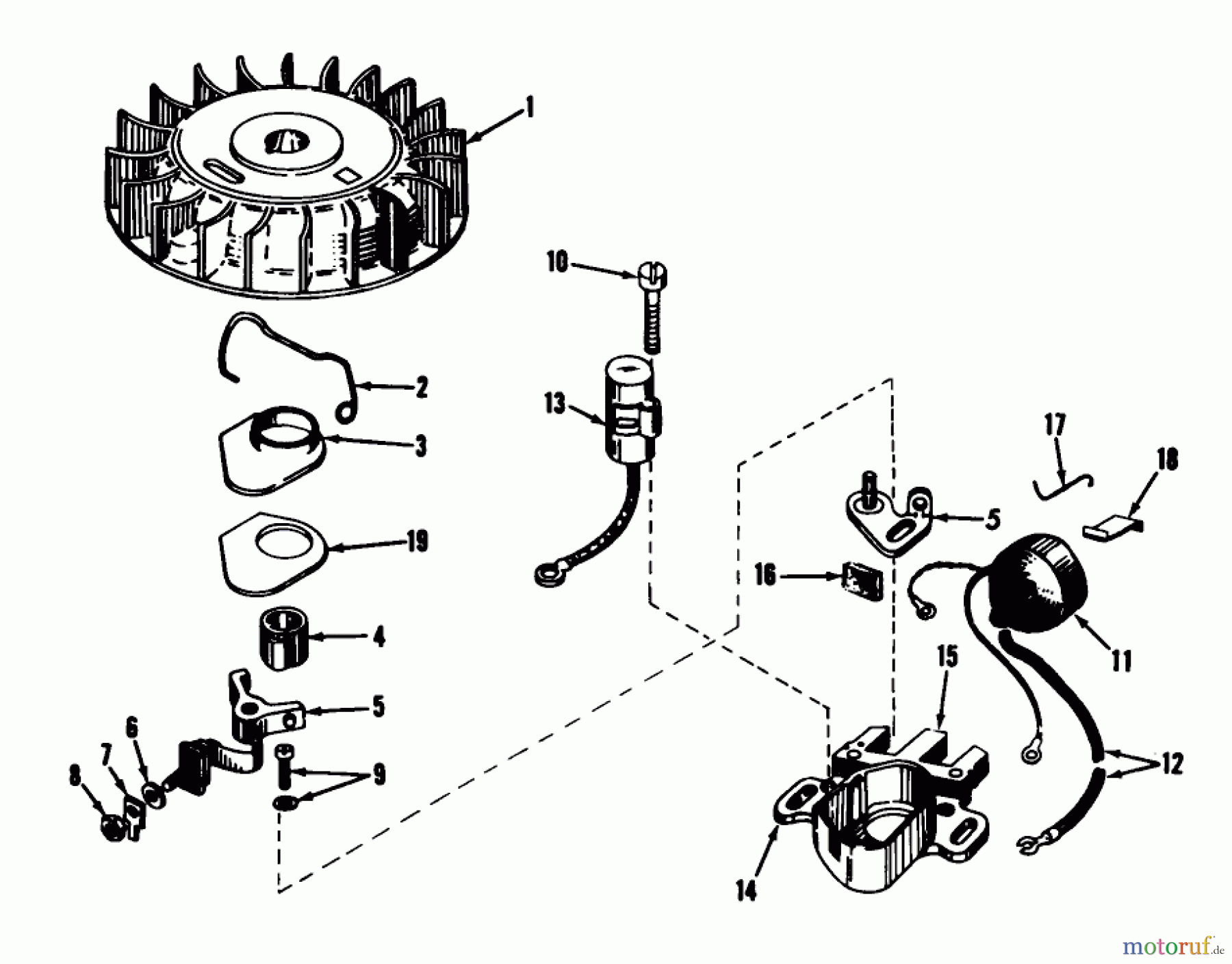 Toro Neu Snow Blowers/Snow Throwers Seite 1 31302 - Toro Snowhound, 1973 (3000001-3999999) MAGNETO NO. 610690A