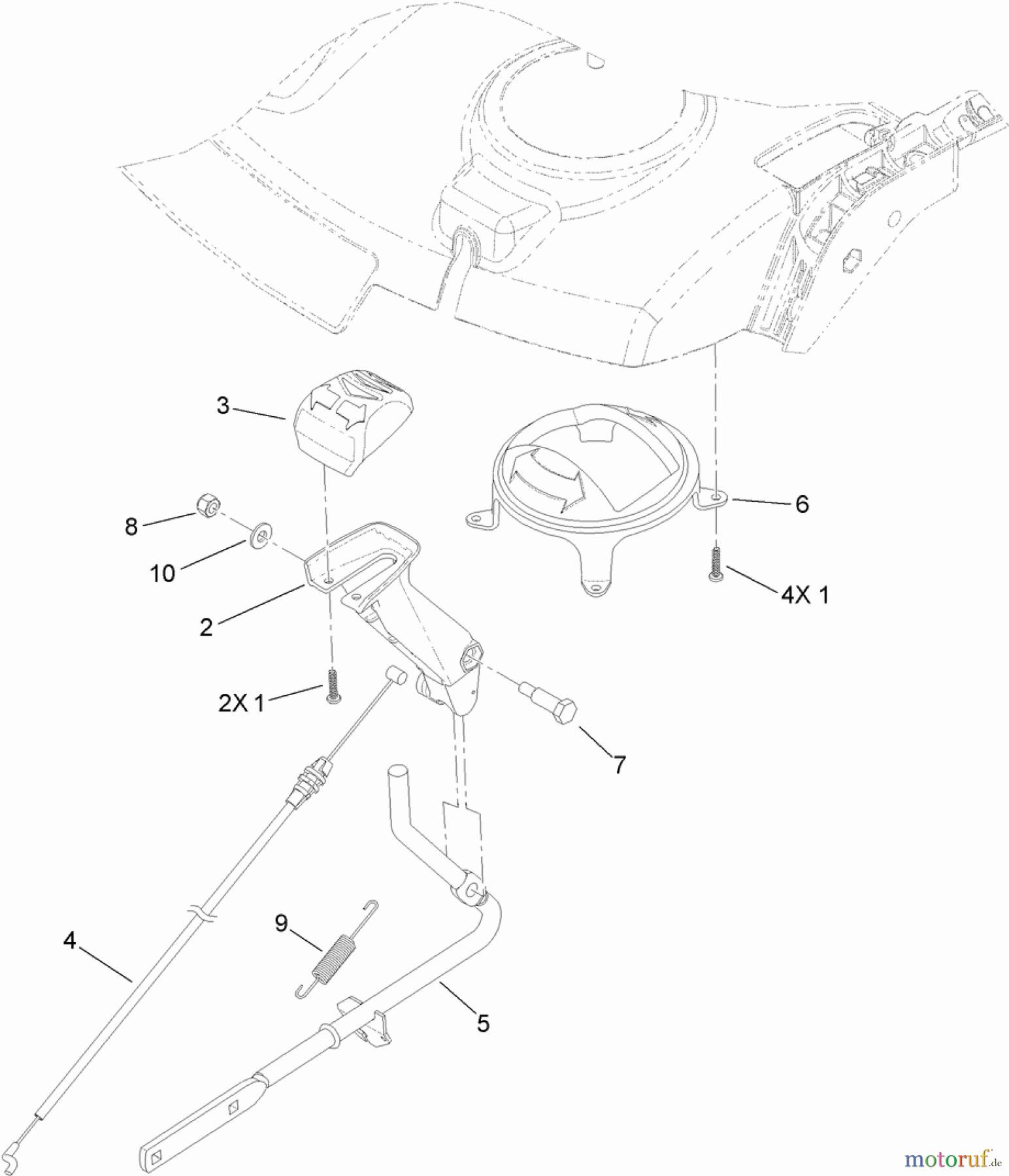  Toro Neu Snow Blowers/Snow Throwers Seite 1 37770 - Toro Power Max 724 OE Snowthrower, 2013 (SN 313000001-313999999) QUICK LEVER ASSEMBLY