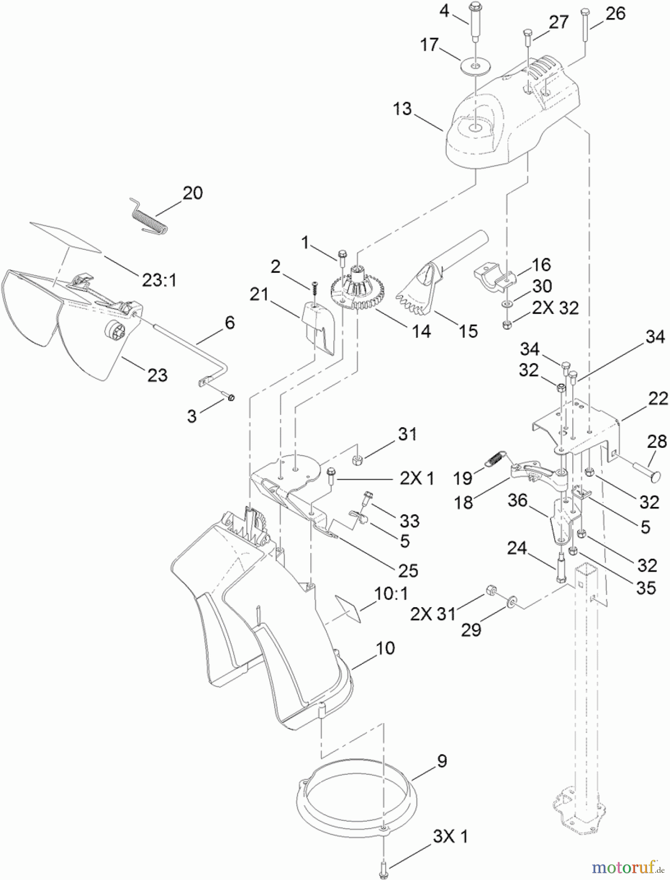 Toro Neu Snow Blowers/Snow Throwers Seite 1 37771 - Toro Power Max 726 OE Snowthrower, 2013 (SN 313000001-313999999) CHUTE ASSEMBLY