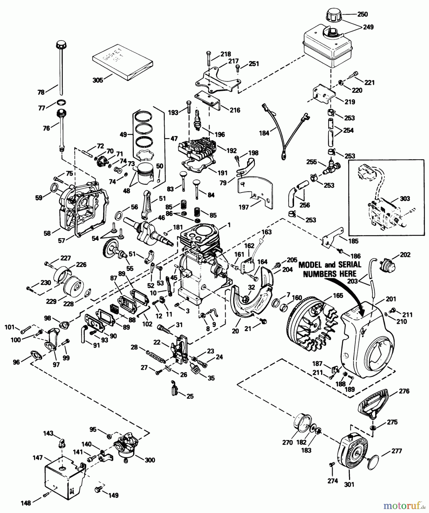 Toro Neu Snow Blowers/Snow Throwers Seite 1 38035 (3521) - Toro 3521 Snowthrower, 1989 (9000001-9999999) ENGINE TECUMSEH MODEL H35-45598T