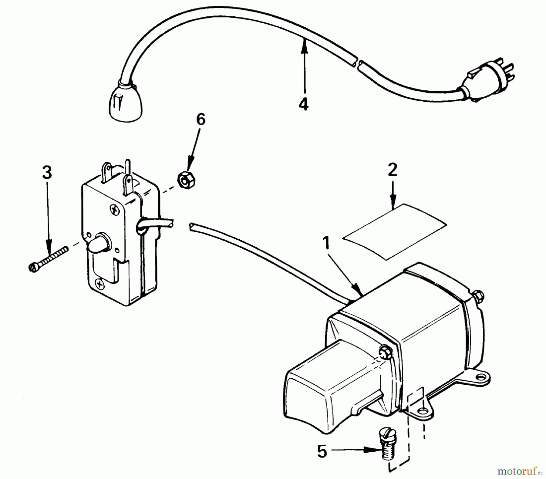 Toro Neu Snow Blowers/Snow Throwers Seite 1 38052 (521) - Toro 521 Snowthrower, 1984 (4000001-4999999) STARTER MOTOR KIT MODEL 23-3790